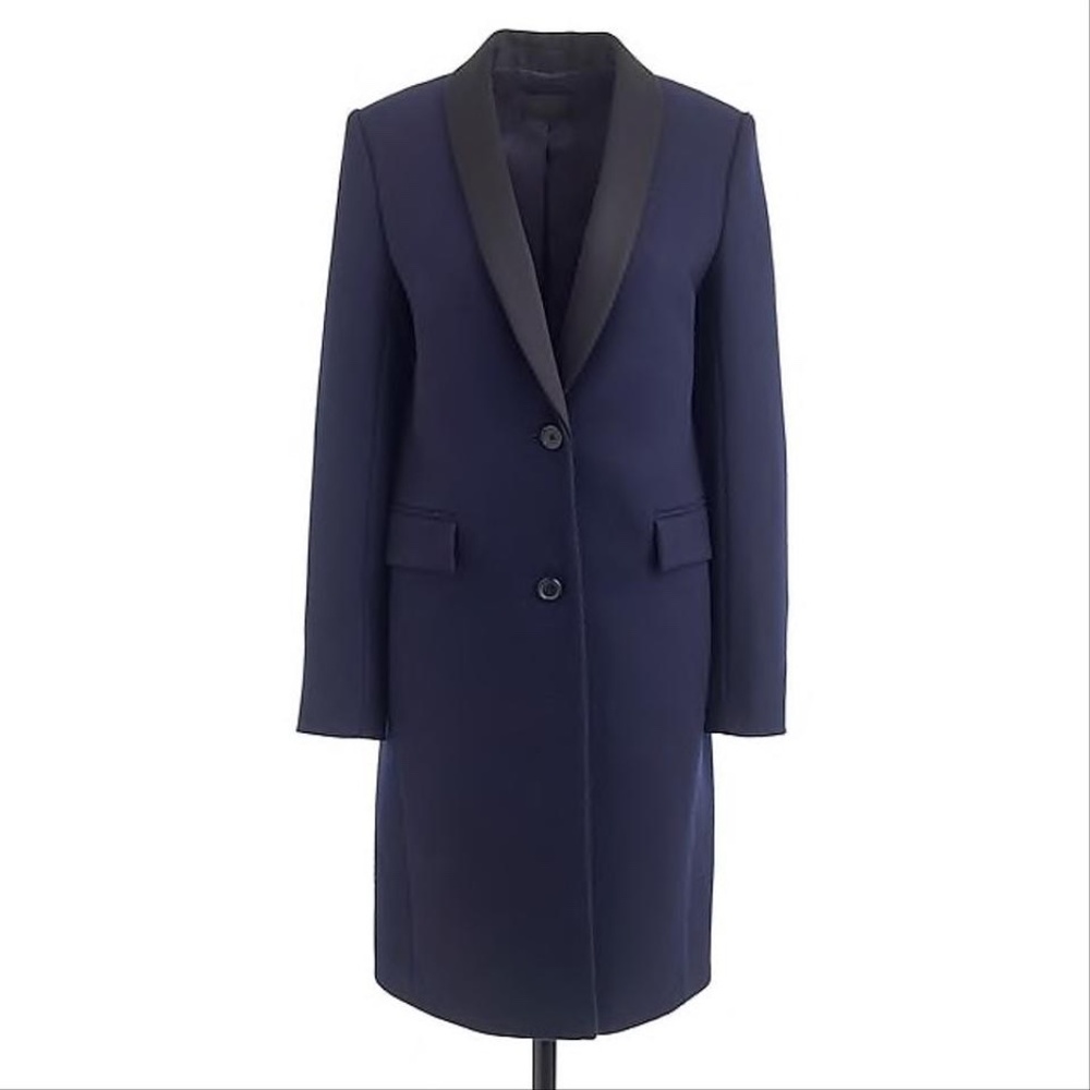 J.Crew Melton Wool Tuxedo Coat
